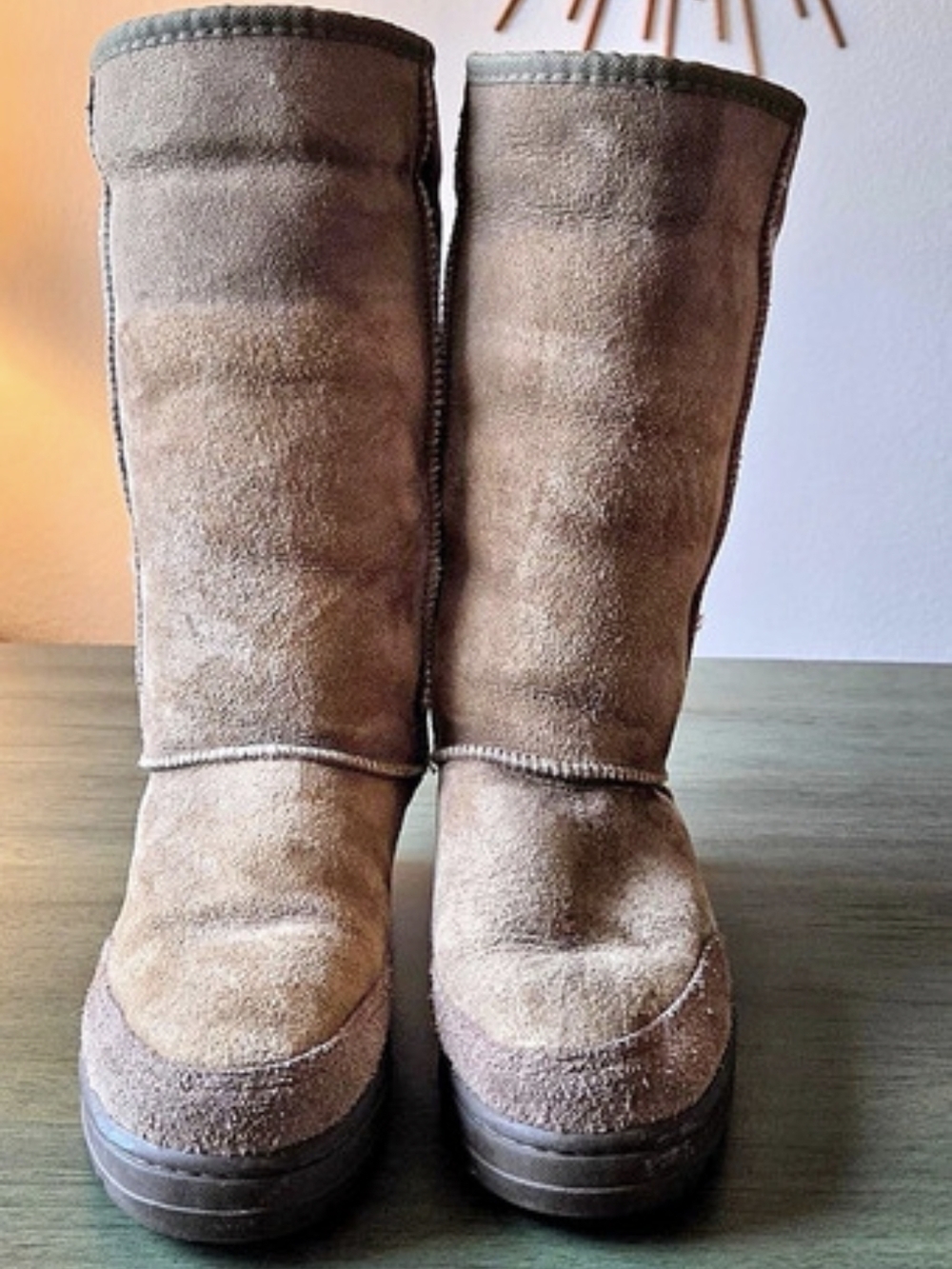 UGG Tall Suede Boots in Brown